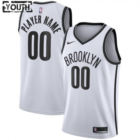Kinder NBA Brooklyn Nets Trikot Benutzerdefinierte Nike 2020-2021 Association Edition Swingman